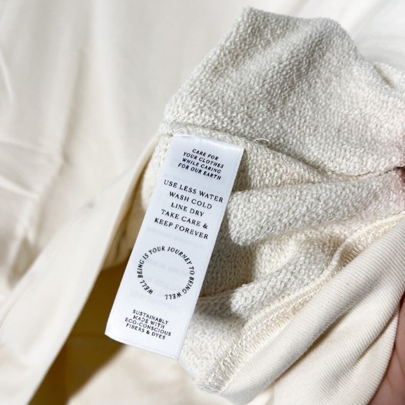 REVOLVE Wellbeing + Beingwell Goldie Sweatshirt Bone White Long Sleeve Pullover - Picture 9 of 11